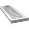 Ekena Millwork Octagonal Top Surface Mount PVC Gable Vent w/ 2"W x 2"P Brickmould Sill Frame, 12"W x 36"H GVPOT12X3603SN - alternate 5
